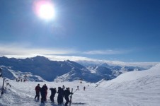 La Plagne is ideal for intermediates with 110 blue and red runs; Copyright: A Plagne’s gentle home runs for intermediates and confident beginners