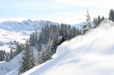 Some great terrain in Les Gets for advanced skiers with pitches of up to 47%