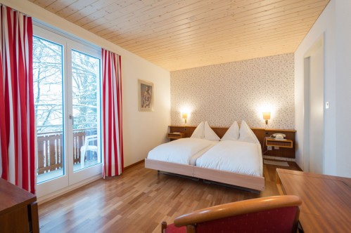 A Standard Double or Twin Room in the Hotel Berghaus - Wengen