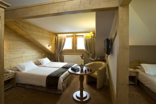Triple room at the the Hotel Gourmets and Italy in Chamonix