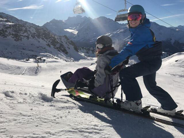 Sit-ski adaptive skiing New Generation 