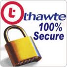 Thawte 100% Secure logo