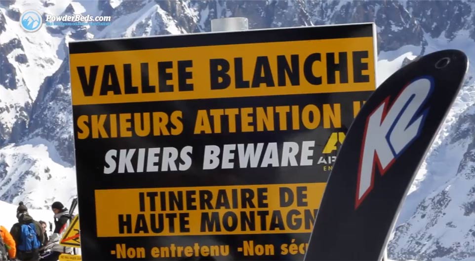 Skiers Beware Avalanche Sign